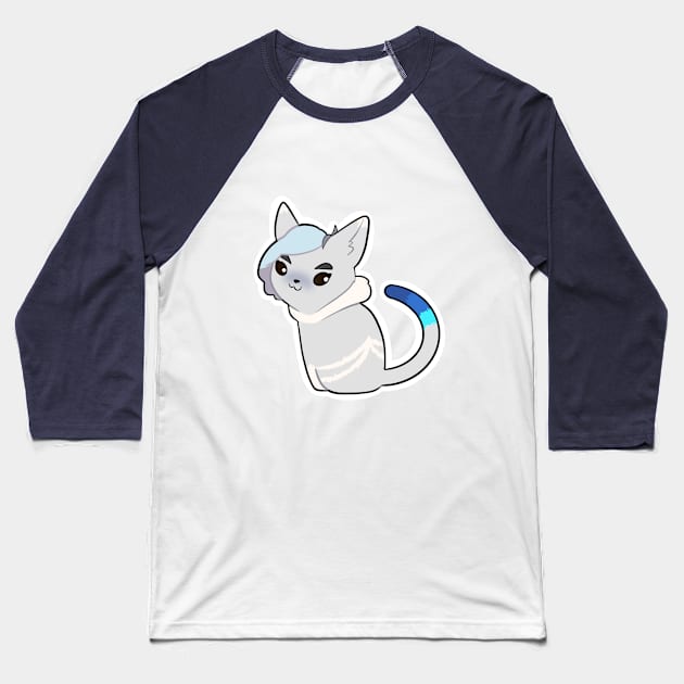 netossa Cat Baseball T-Shirt by dragonlord19